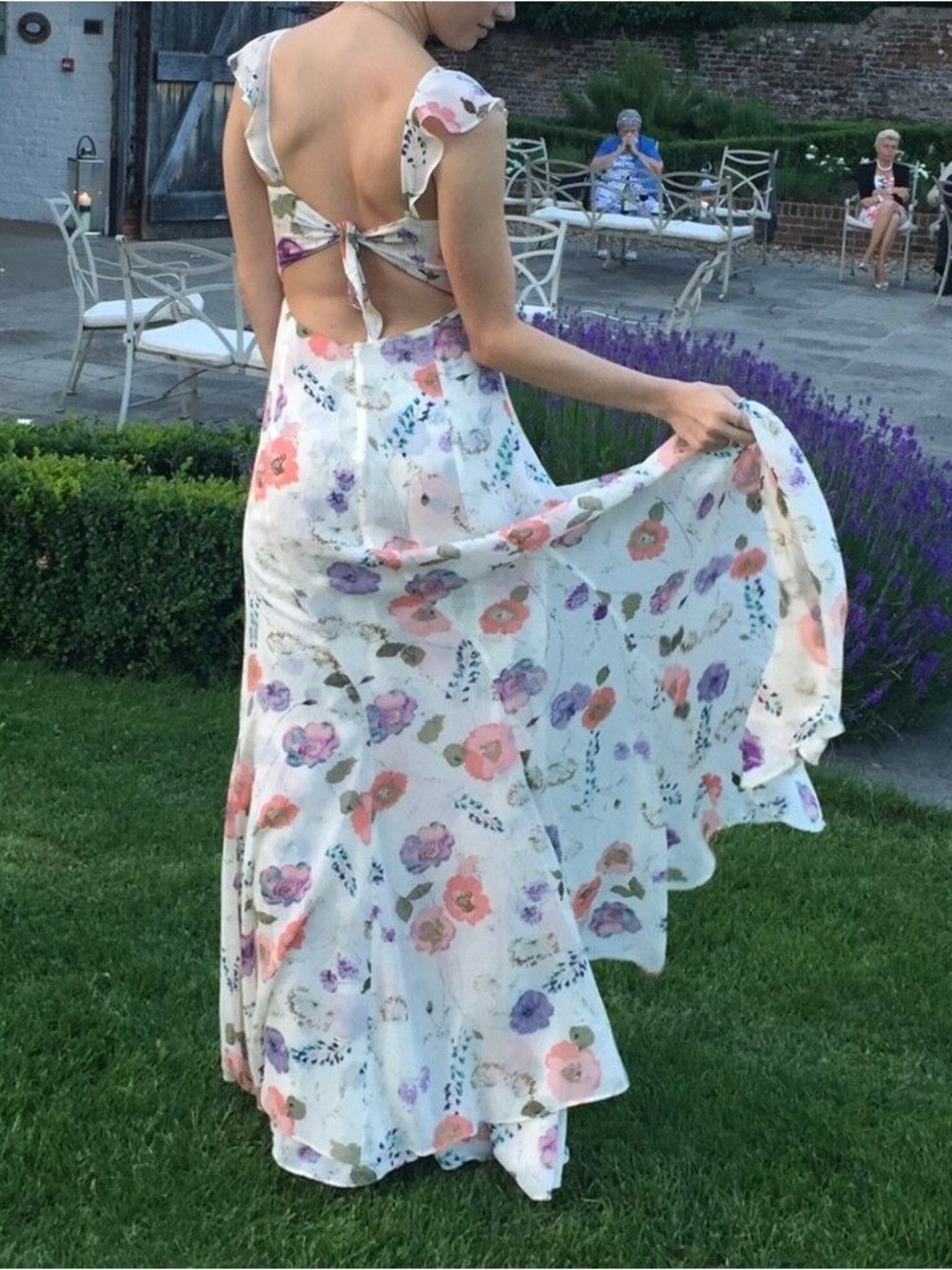 Floral Maxi Split Leg Reformation Dress Sz 4